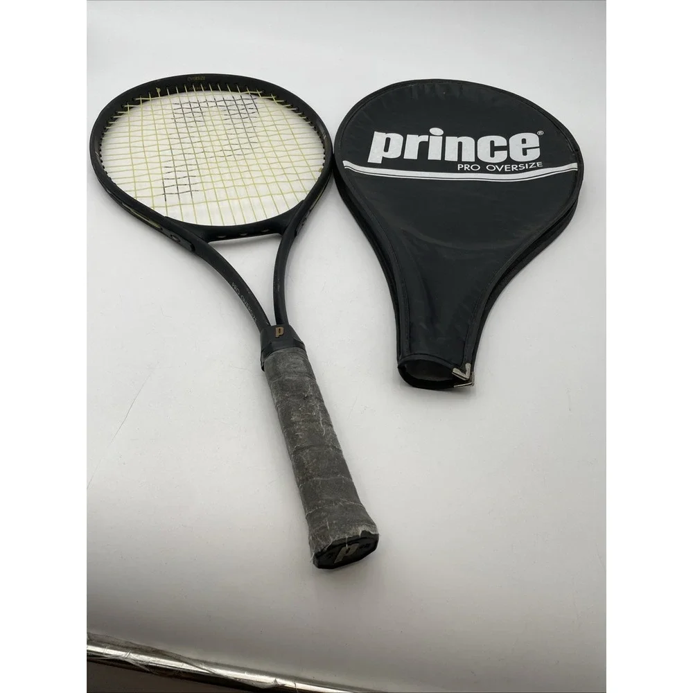 Prince PRO OVERSIZE Tennis Racquet 4 1/2  #4 Grip With Cover